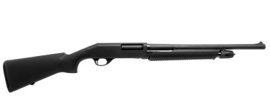 Av tüfeği beyaz arkaplanda izole edildi