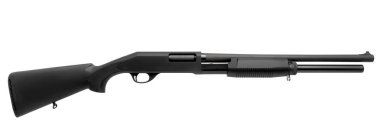 Av tüfeği beyaz arkaplanda izole edildi