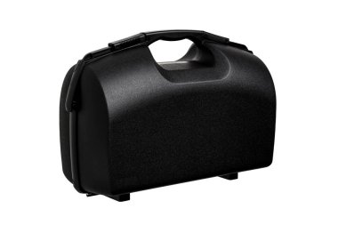 Beyaz arka plan üzerinde izole silahlar için siyah çantası