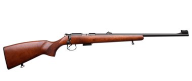 Beyaz arka plan üzerinde izole silah tüfek