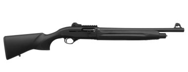 Av tüfeği beyaz arkaplanda izole edildi