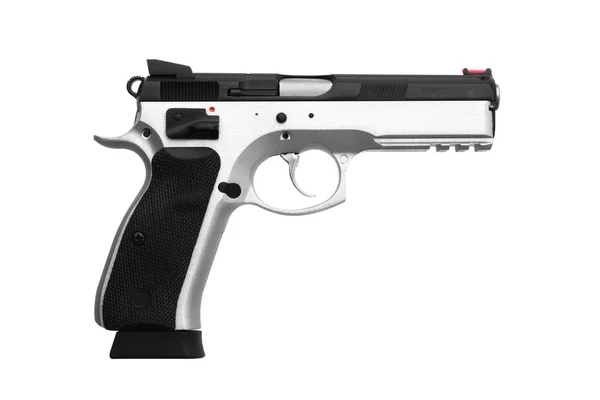 Pistol Geïsoleerd Witte Achtergrond — Stockfoto