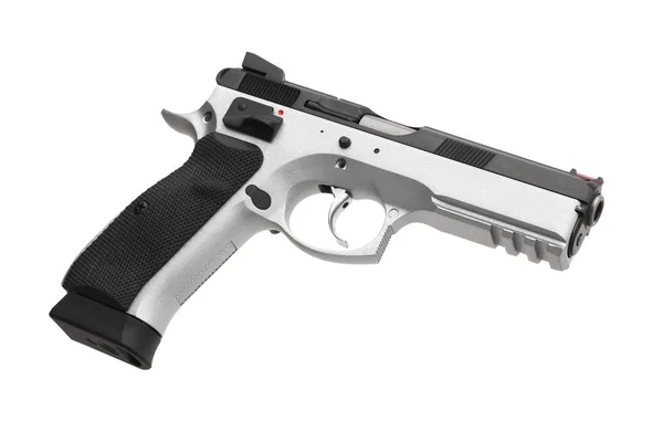 Pistola Isolata Sfondo Bianco — Foto Stock