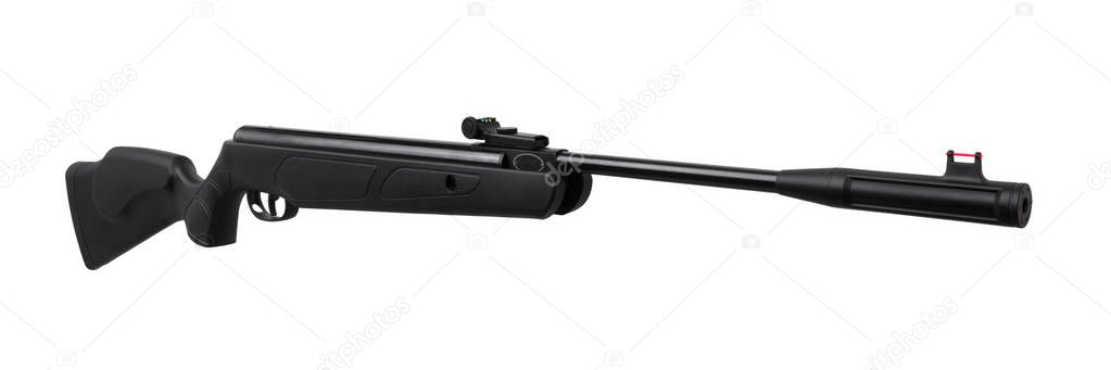 pneumatic rifle isolated on white background