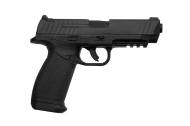 pneumatisch pistool geïsoleerd op witte achtergrond