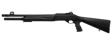 Av tüfeği beyaz arkaplanda izole edildi