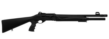 Av tüfeği beyaz arkaplanda izole edildi