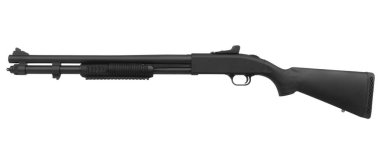 Av tüfeği beyaz arkaplanda izole edildi