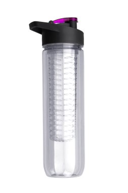 Beyaz arka plan üzerinde izole bisiklet için plastik su şişesi