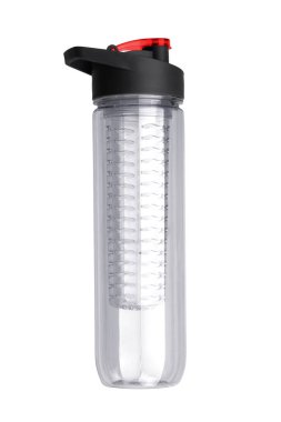 Beyaz arka plan üzerinde izole bisiklet için plastik su şişesi