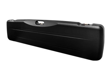 Beyaz arka plan üzerinde izole silahlar için siyah çantası