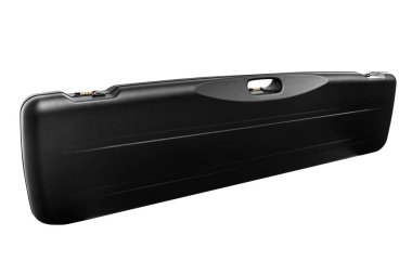 Beyaz arka plan üzerinde izole silahlar için siyah çantası