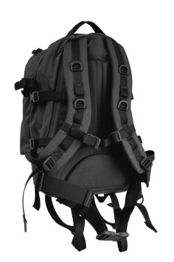 taktik sırt çantası izole beyaz arka plan üzerinde