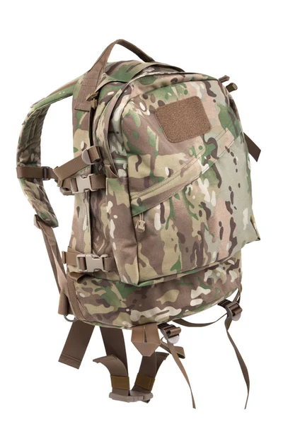 taktik sırt çantası izole beyaz arka plan üzerinde