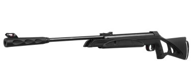 Pnömatik tüfek beyaz arka plan üzerinde izole