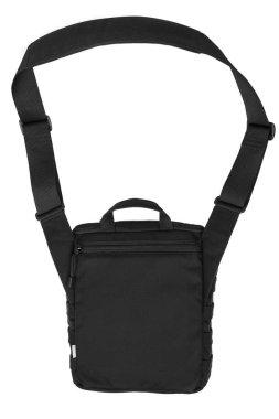 Beyaz arka plan üzerinde izole taktik omuz çantası