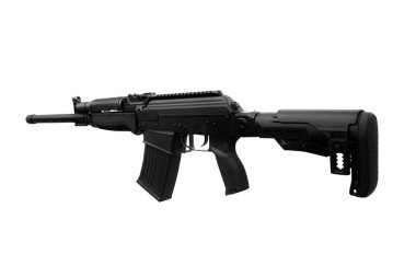 Av tüfeği beyaz arkaplanda izole edildi