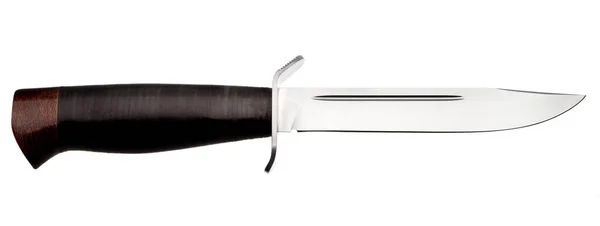 Охотничий Нож Белом Фоне — стоковое фото