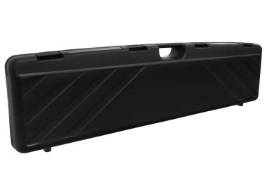 Beyaz arka plan için izole silahlar için siyah çantası