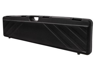 Beyaz arka plan için izole silahlar için siyah çantası