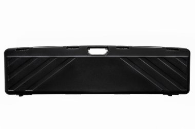 Beyaz arka plan için izole silahlar için siyah çantası