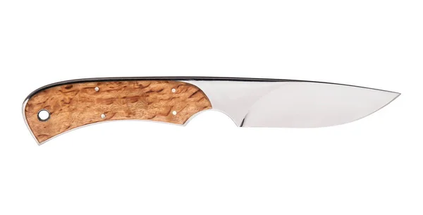 Охотничий нож изолирован на белом — стоковое фото