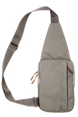 Beyaz arka plan üzerinde izole taktik omuz çantası