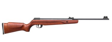 Pnömatik tüfek beyaz arka plan üzerinde izole