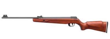 Pnömatik tüfek beyaz arka plan üzerinde izole