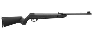 Pnömatik tüfek beyaz arka plan üzerinde izole