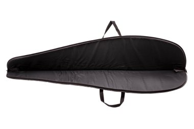 Beyaz arka plan için izole edilmiş silahlar için siyah yumuşak çanta