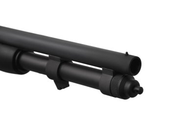 Av tüfeği beyaz arkaplanda izole edildi