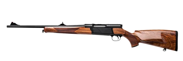 Wooden Hunting Rifle Isolated White Background — Stock Photo, Image