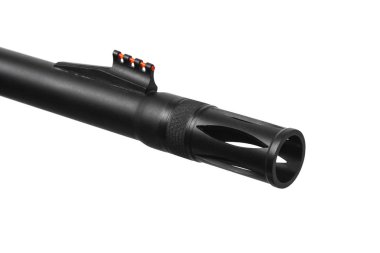 modern siyah av tüfeği beyaz arka planda izole edildi