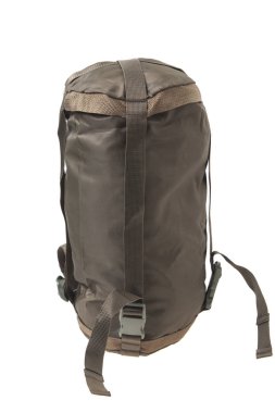 Beyaz arka plan üzerinde izole sıkıştırma çanta