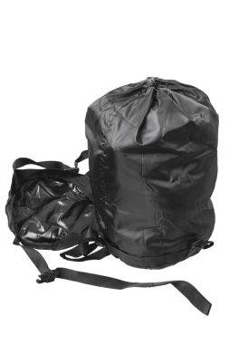 Beyaz arka plan üzerinde izole sıkıştırma çanta