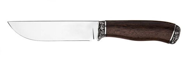 Hunting knife isolated on white background