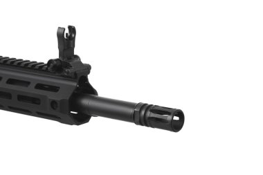 Beyaz arka plan üzerinde izole Modern otomatik tüfek