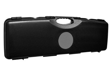 Beyaz arka plan için izole silahlar için siyah çantası