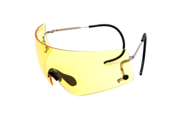 Gafas Seguridad Para Disparar Aisladas Sobre Fondo Blanco — Foto de Stock