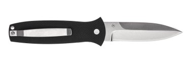 Çakı bıçak izole beyaz zemin üzerine katlanır. Sustalı bıçak. Jack-Knife beyaz izole