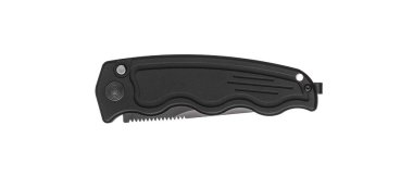 Çakı bıçak izole beyaz zemin üzerine katlanır. Sustalı bıçak. Jack-Knife beyaz izole