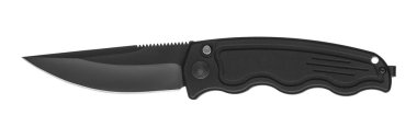 Çakı bıçak izole beyaz zemin üzerine katlanır. Sustalı bıçak. Jack-Knife beyaz izole