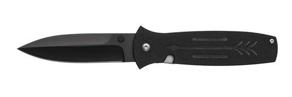 Çakı bıçak izole beyaz zemin üzerine katlanır. Sustalı bıçak. Jack-Knife beyaz izole