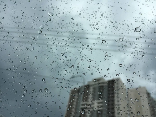 Дощ Склі Будівля — стокове фото