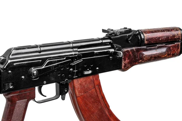 Sscb Rusya Beyaz Arka Plan Üzerinde Izole Klasik Makineli Silahlı — Stok fotoğraf