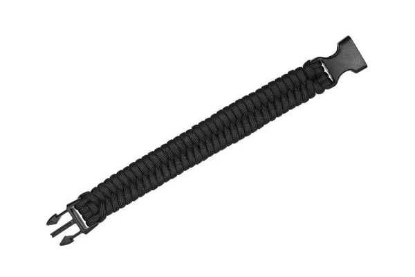 Paracord-Armband isoliert auf weißer Rückseite — Stockfoto