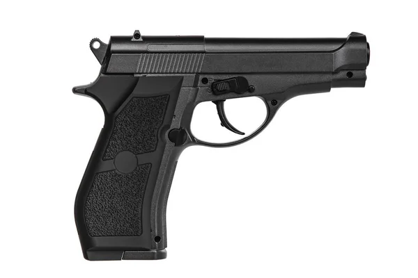 Moderna luft pistol isolerade på vit baksida — Stockfoto