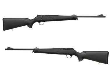 Beyaz izole silah tüfek 