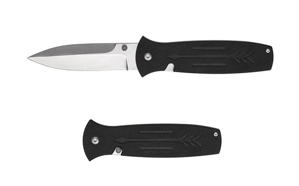 Σουγιαδάκι Δίπλωση μαχαίρι που απομονώνονται σε λευκό. — Φωτογραφία Αρχείου